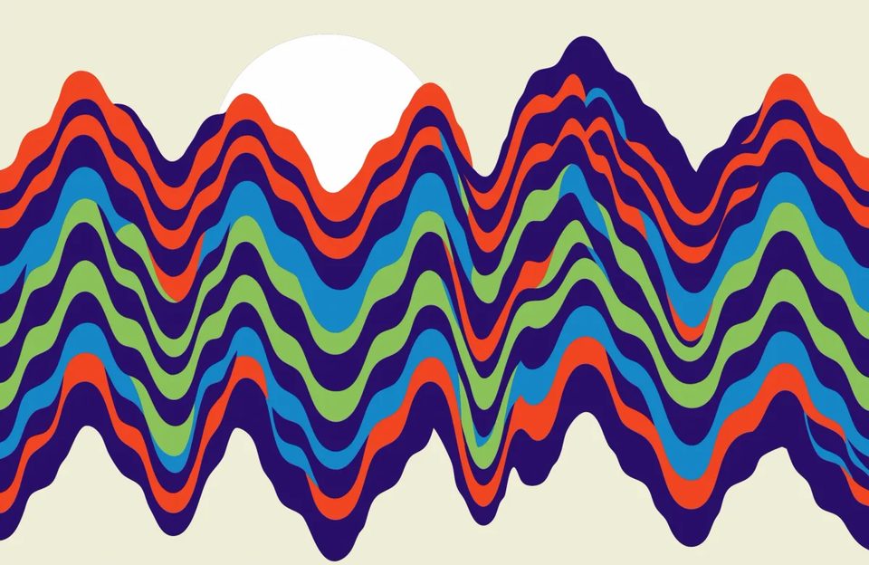 Flat ridges, rising sun