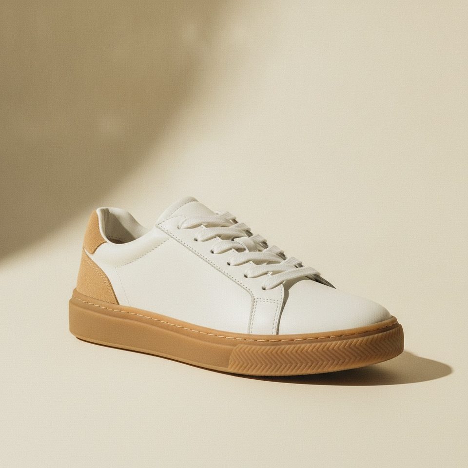 Sneaker on cream