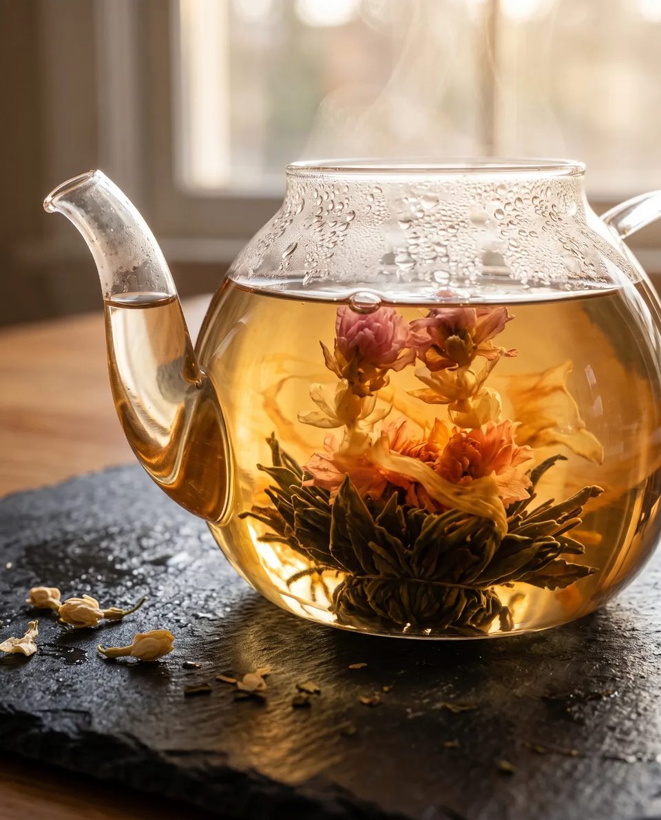 The tea bloom