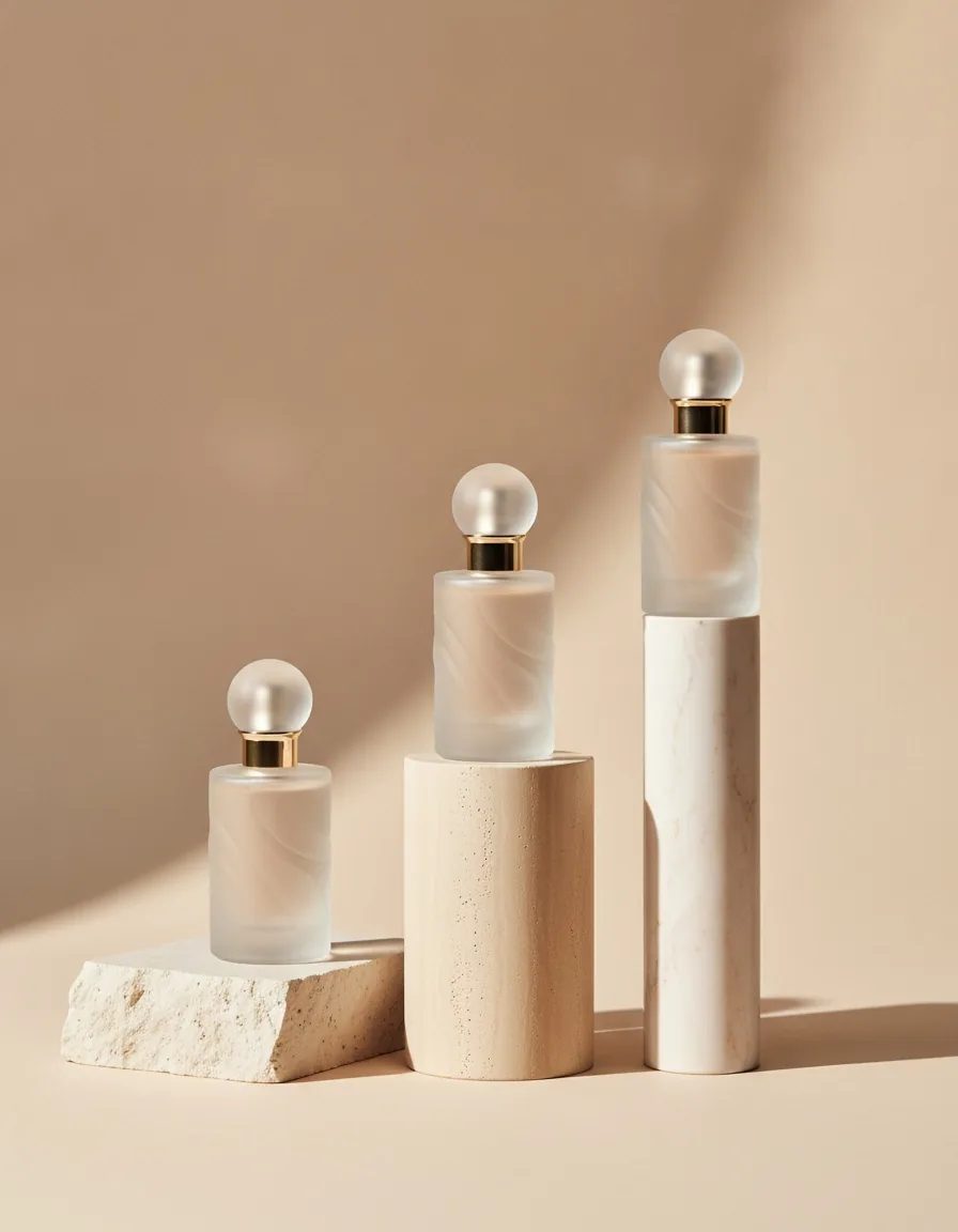 Three plinths