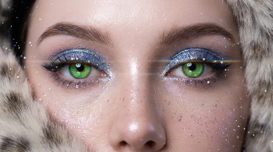 Glitter at eye level