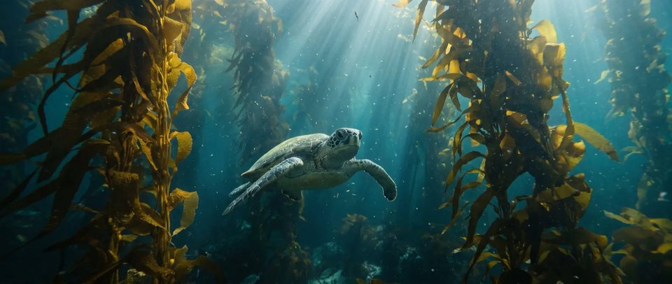 The kelp forest, wide