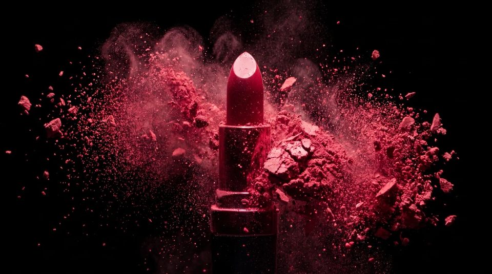 The lipstick burst