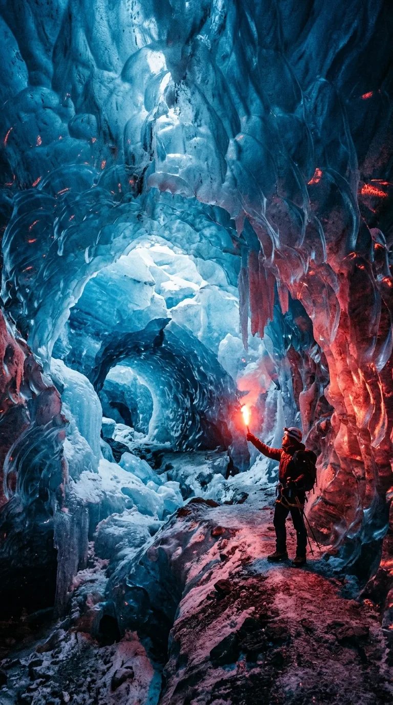 The glacier cave