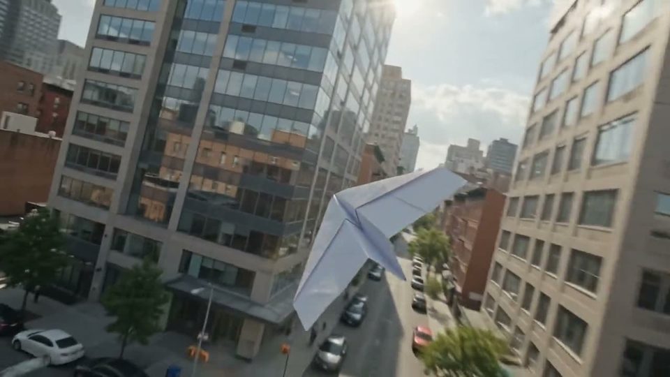 Paper plane, long haul