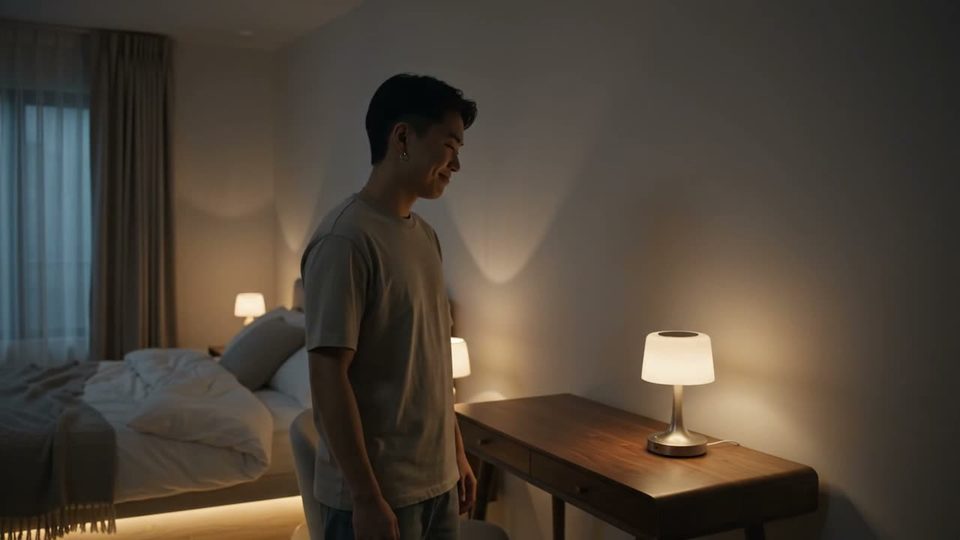 Lights on cue