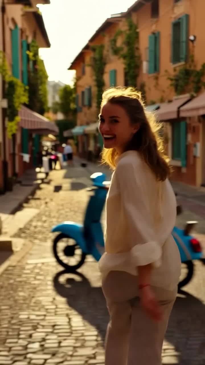 Sunlit Italian alley