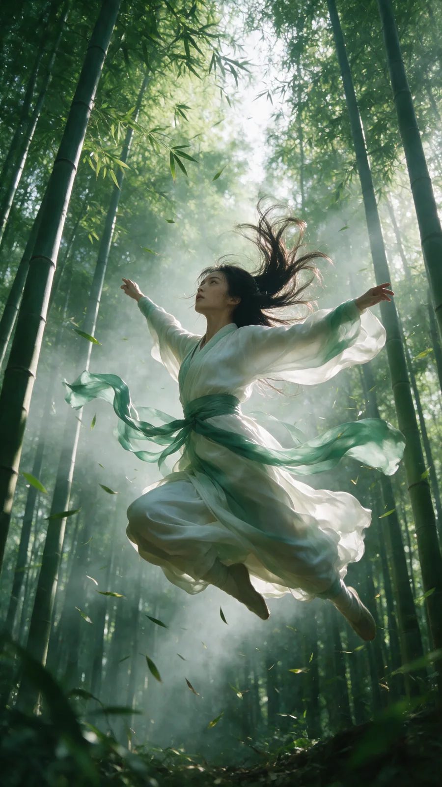 Leap through the bamboo