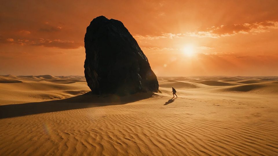 The desert monolith