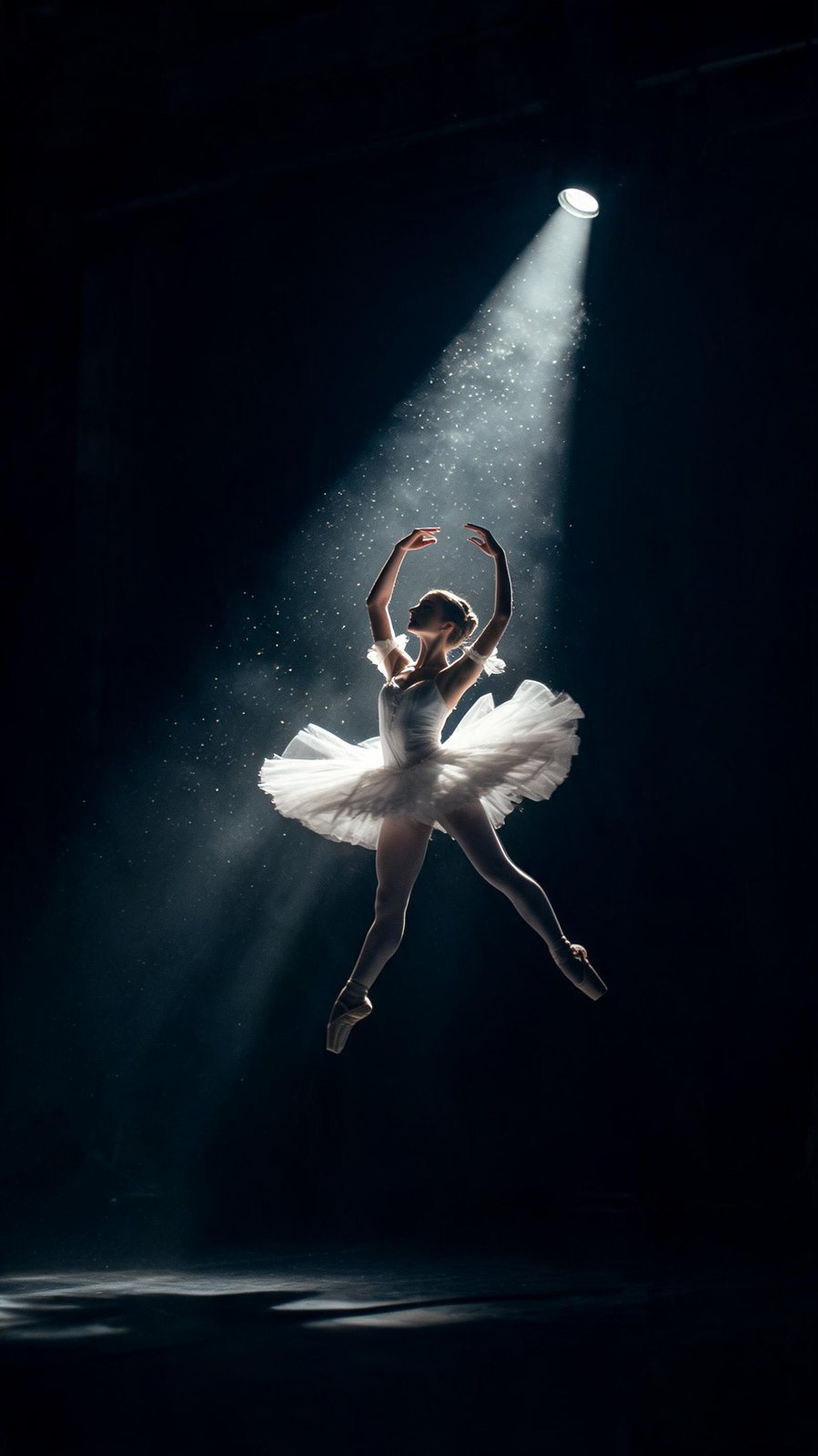 Ballerina in the spotlight