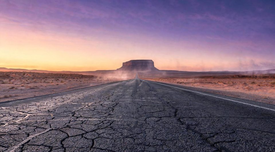 Road to the mesa