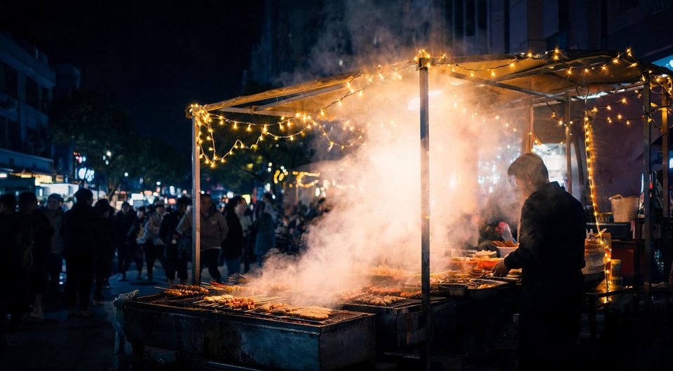 Night market grill