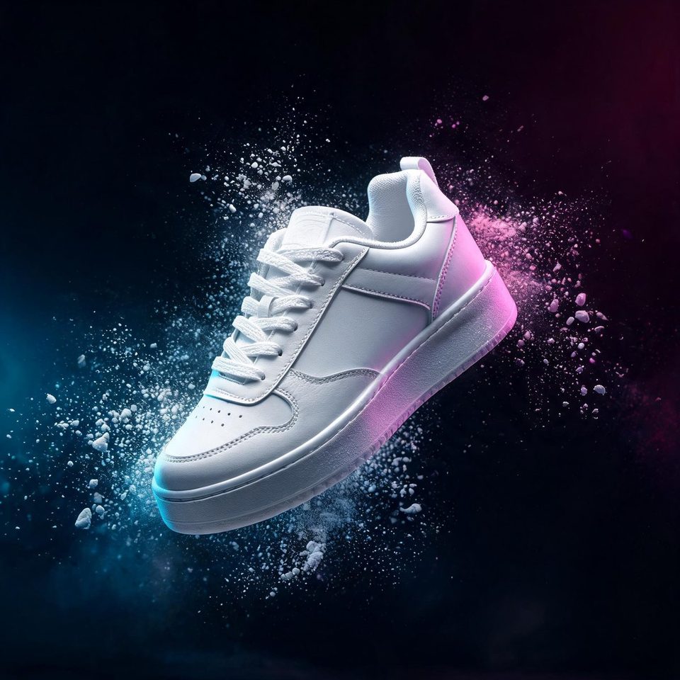 Sneaker in colour burst