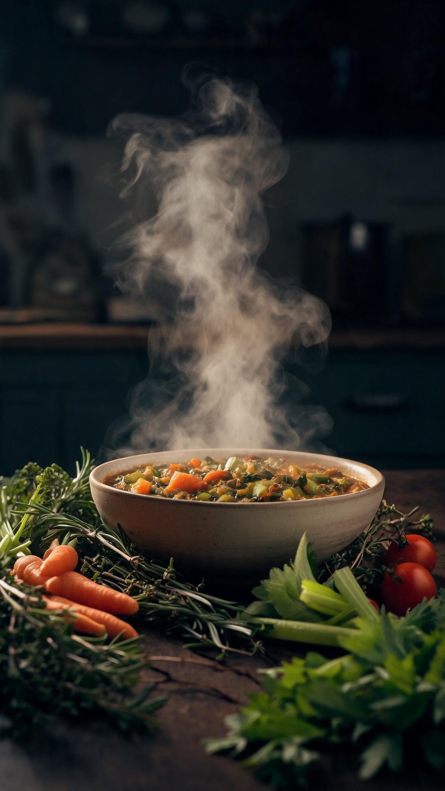 Bowl and steam