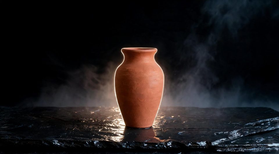 The same vase, restaged