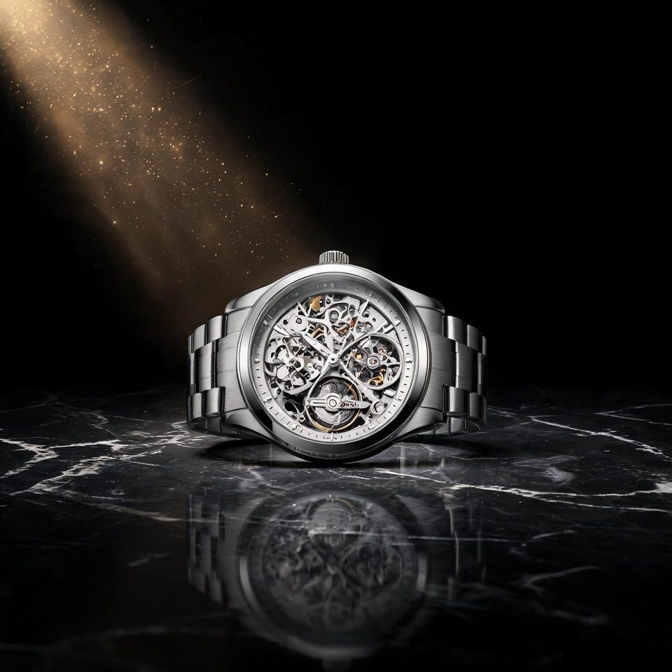 Watch on wet stone
