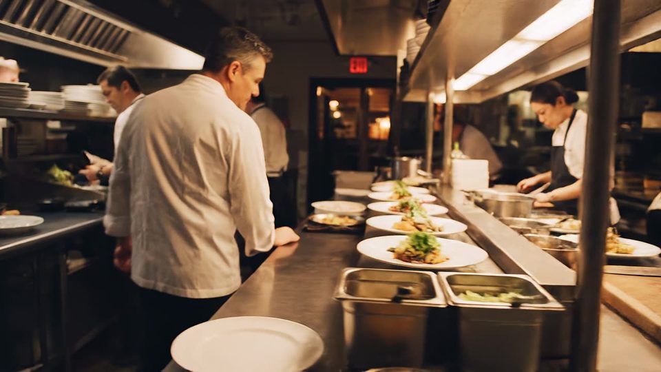 Through the kitchen, uncut