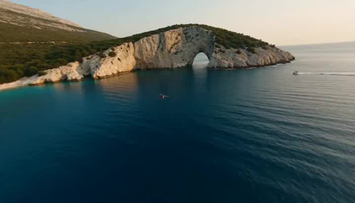 Into the sea cave