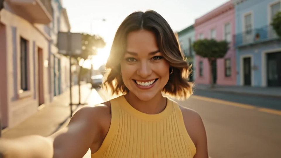Walk and talk, golden hour