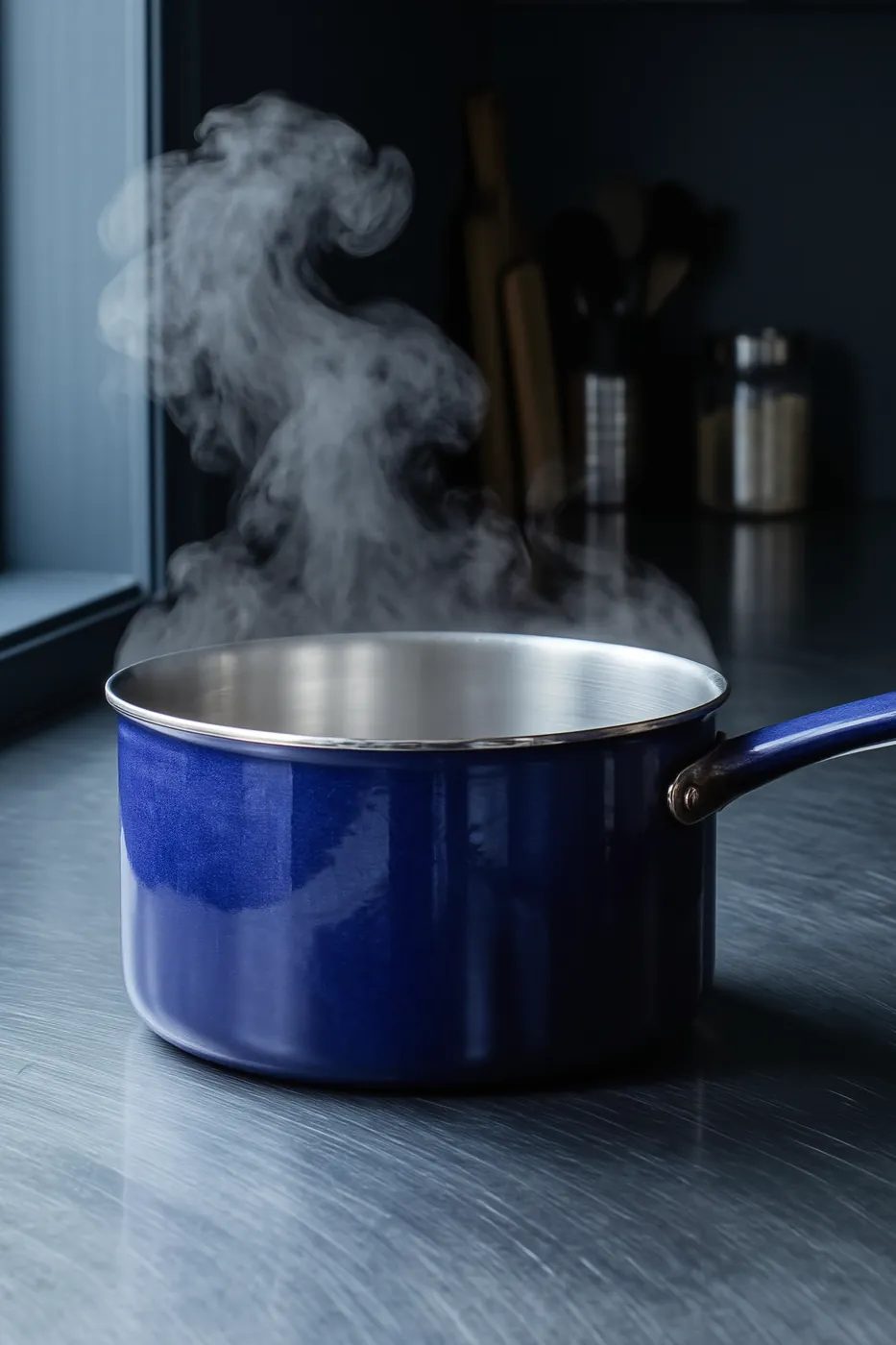 Indigo pan, cold light