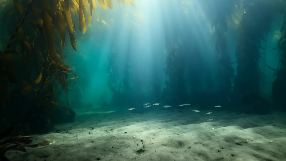 Kelp forest floor