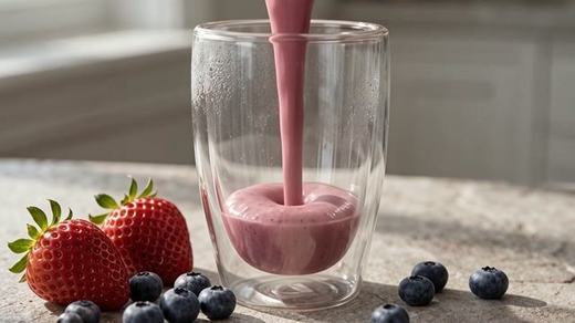 Berry smoothie pour