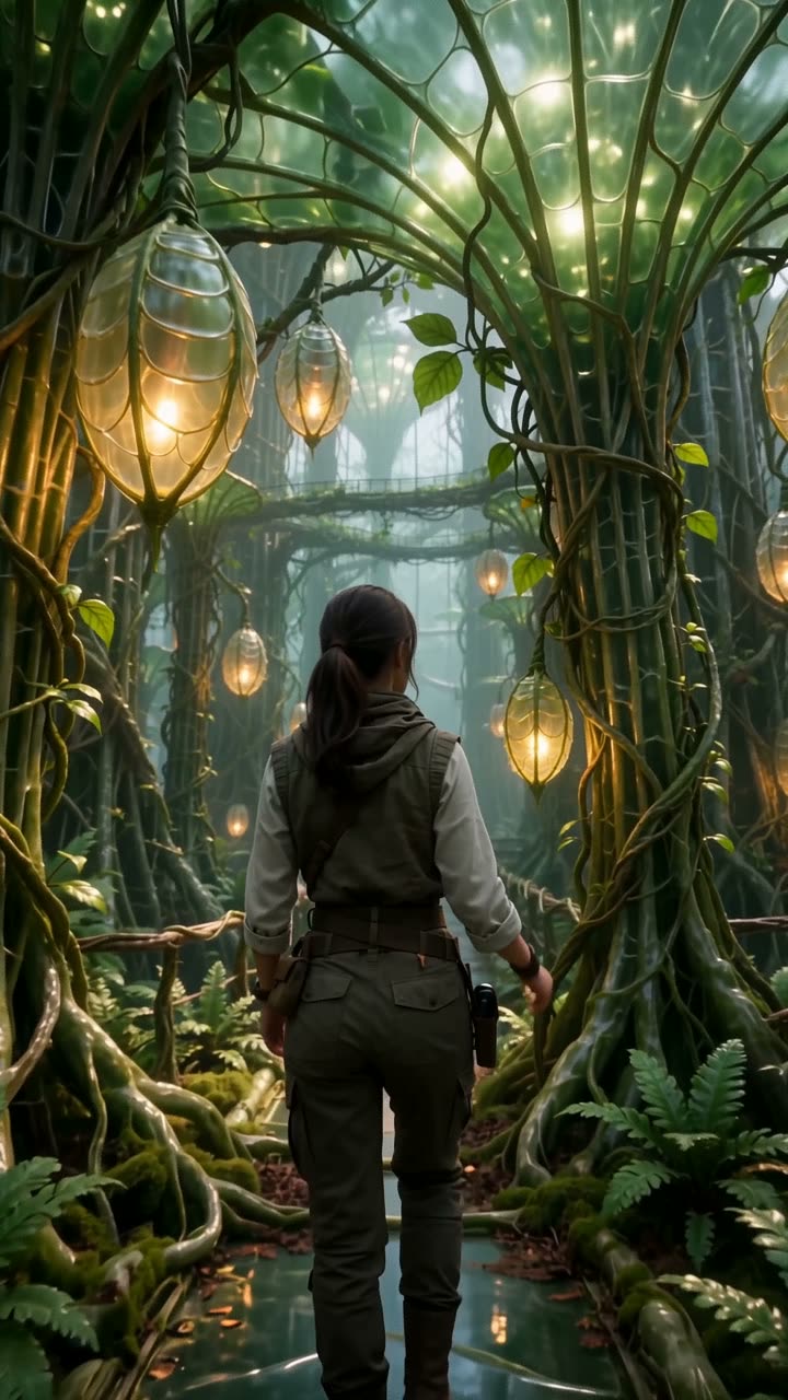 The greenhouse that was grown