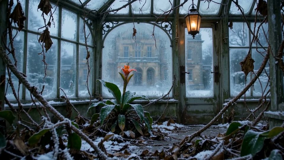 One flower still alive