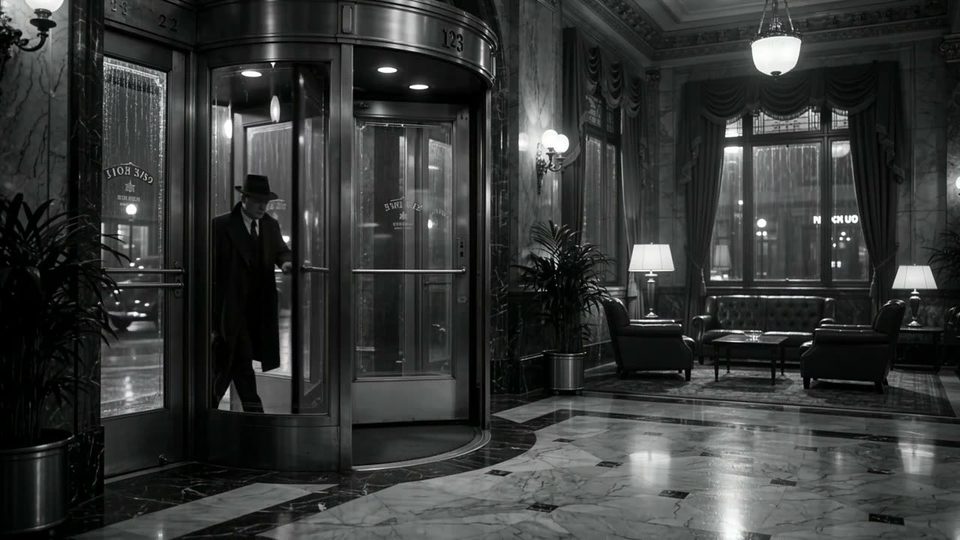 Noir lobby after midnight