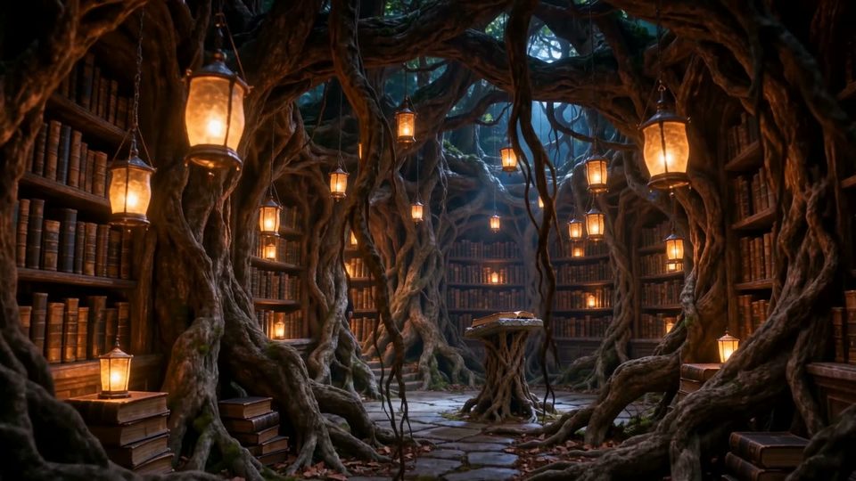 The library inside the roots