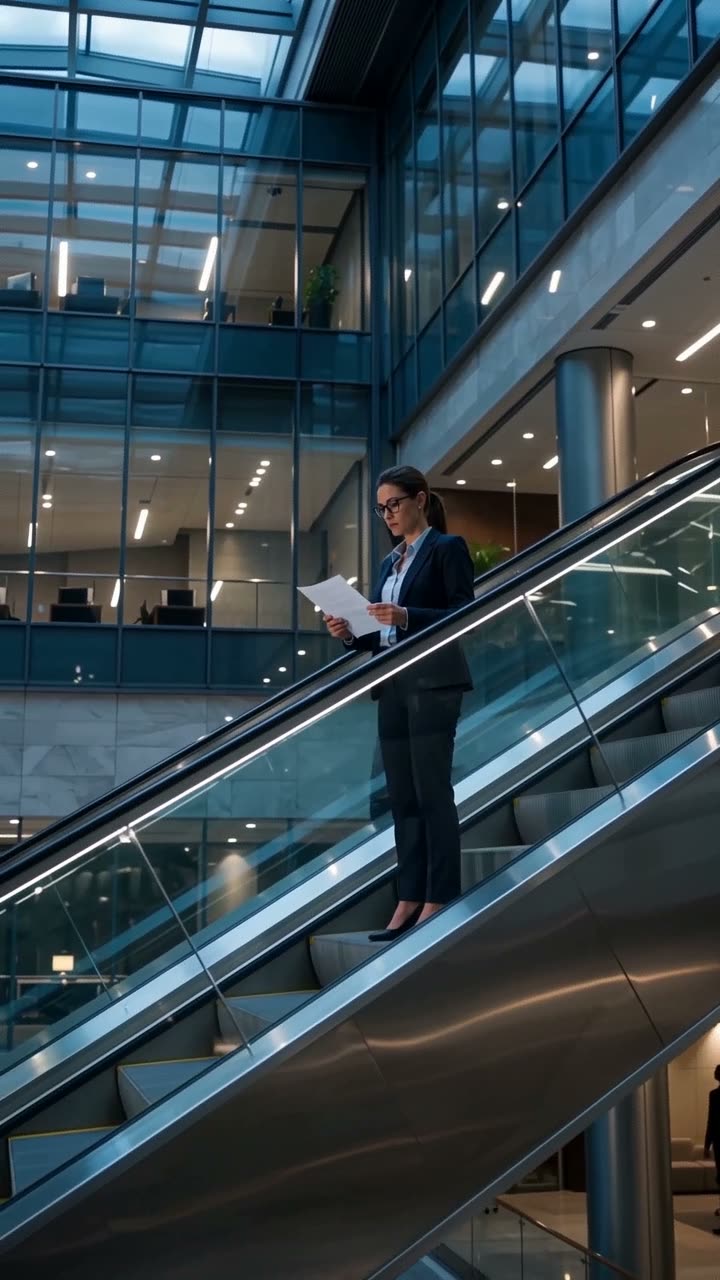 Escalator through the atrium